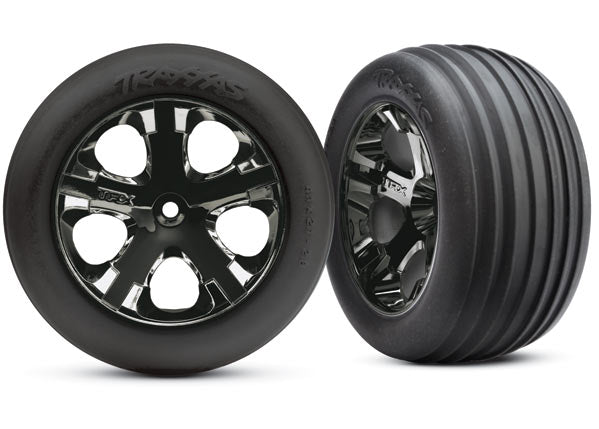 Tires & wheels assembled glued (2.8 Inch)(All-Star black chro