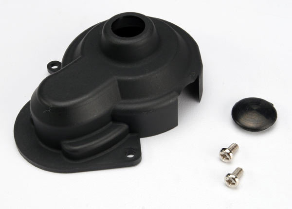 Dust cover/rubber plug (w/ screws) (Stampede/Rustler)