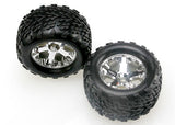 Tires & wheels assembled glued (2.8 Inch) (All-Star chrome whe