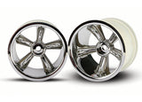 TRX Pro-Star chrome wheels (2) (rear) (for 2.2 Inch tires) (TRXW)