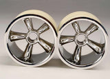 TRX Pro-Star chrome wheels (2) (front) (for 2.2 Inch tires)