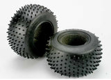 Tires Pro-Trax spiked 2.2 Inch (soft-compound)(rear) (2)/ foam