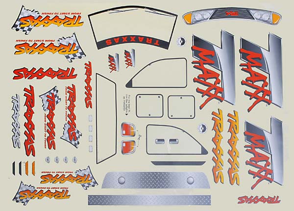 Decal sheet T-Maxx (use with 4911X body)