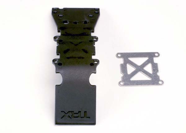 Skidplate front plastic (black)/ stainless steel plate