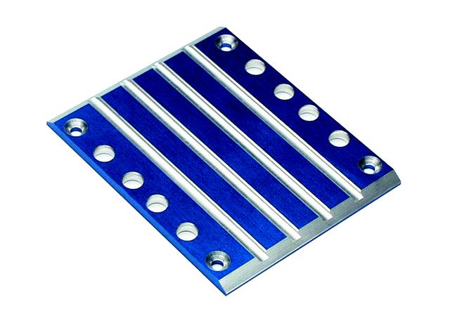 Skid plate transmission T6 aluminum (blue)