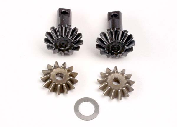 Diff gear set: 13-T output gear shafts (2)/ 13-T spider gear