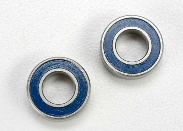 Ball bearings blue rubber sealed (6x12x4mm) (2)