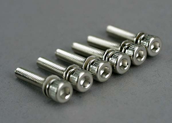 Screws 3x15mm cap-head machine (hex drive) (with split and