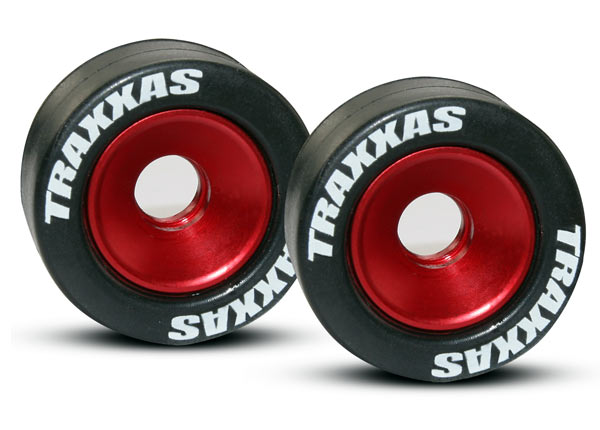 Traxxas Wheels aluminum (red-anodized) (2)/ 5x8mm ball bearings (4) TRX5186