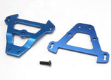 Bulkhead tie bars front & rear (blue-anodized aluminum)