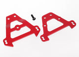 Bulkhead tie bars front & rear (red-anodized aluminum)