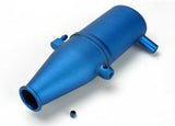 Tuned pipe aluminum blue-anodized (dual chamber with press