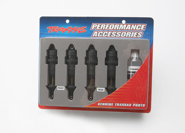 Shocks GTR hard-anodized Teflon-coated aluminum bodies wit