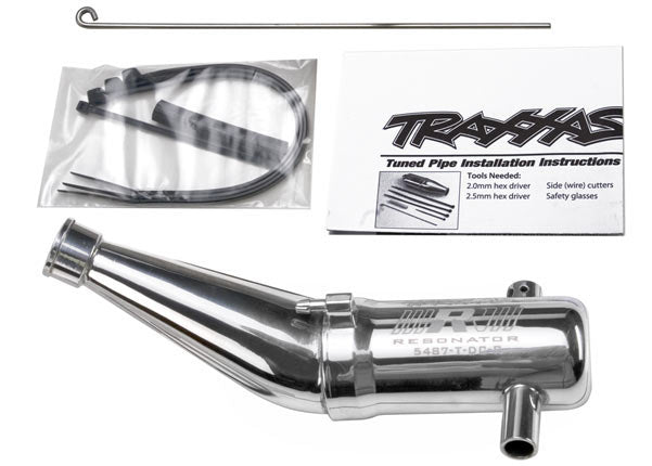 Tuned pipe Resonator R.O.A.R. legal (aluminum double-cham