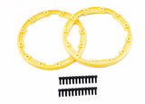 Sidewall protector beadlock style (yellow) (2)/ 2.5x8mm CS (Supplier Special Order Only)