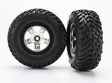 Tires & wheels assembled glued (SCT satin chrome black be