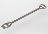 Chassis brace 6061-T6 aluminum (dark titanium anodized)