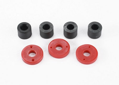 Piston damper (2x0.5mm hole red) (4)/ travel limiters (4)