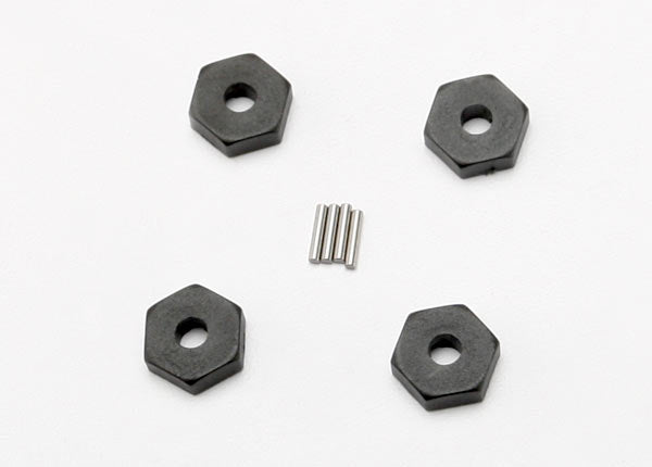 Wheel hubs hex (4)/ axle pins (1.5x8mm) (4)