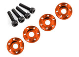 Wheel nut washer machined aluminum orange / 3x12mm CS (4)