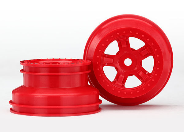 Wheels (2) SCT Red Beadlock