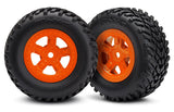 SCT orange wheels SCT off-road racing tires1pr