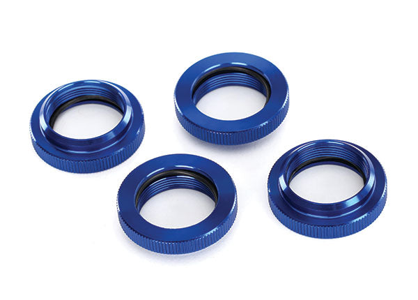 Spring retainer (adjuster) blue-anodized aluminum GTX shoc