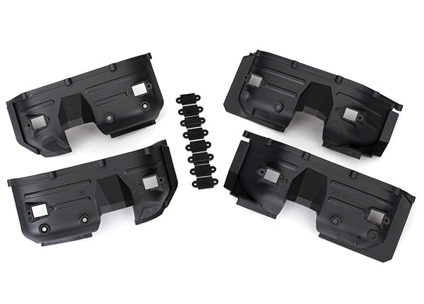 Traxxas TRX-4 (landrover/tactical) Fenders inner front & rear (2 each)/ rock light covers (8)