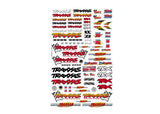 Official Team Traxxas racing decal set (flag logo/ 6-color)