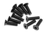 HPI SPARES FLAT HEAD SCREW M3X12MM (HEX SOCKET/10PCS) (HPI7)