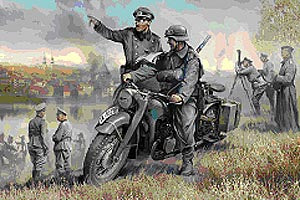 Zvezda 1/35 German WWII single Motorcycle R12 3632