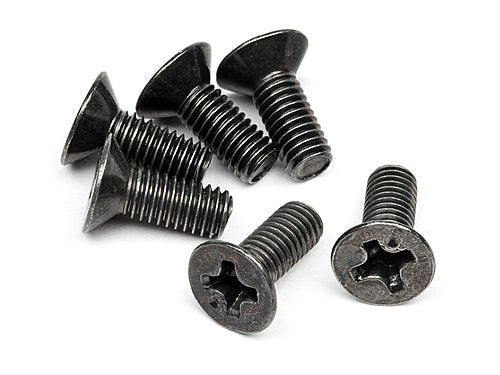 HPI SPARES FLAT HEAD SCREW M3 X 8MM (6 PCS)