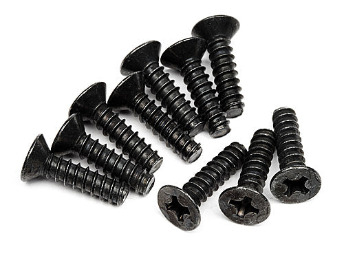 HPI SPARES TP. FLAT HEAD SCREW M3X12MM (10PCS) (HPI7)