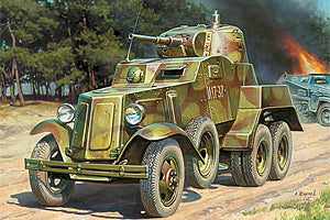 Zvezda 1/100 Soviet Armored Car BA-10 6149