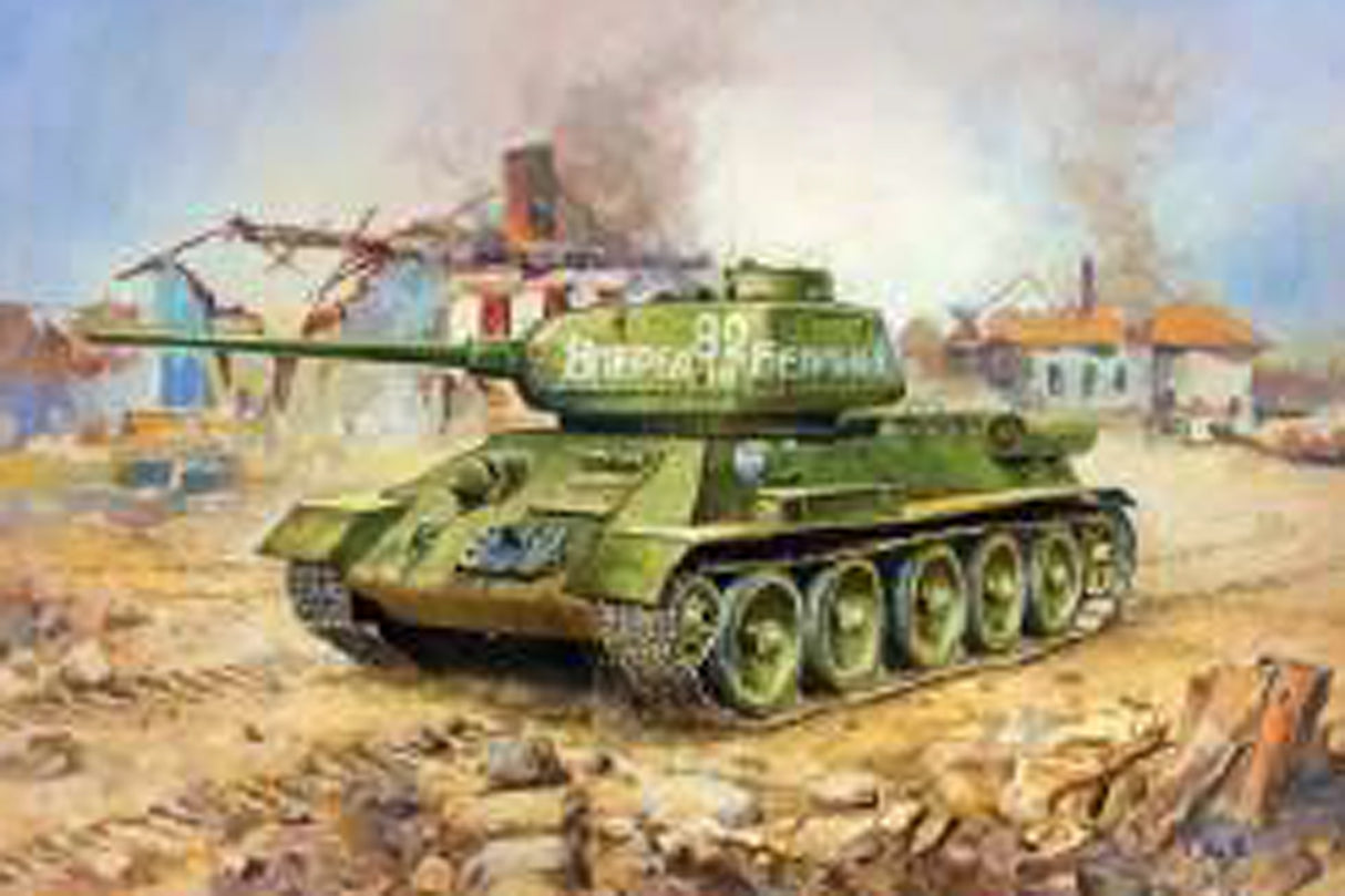 Zvezda 1/100 SOVIET TANK T-34-85 6160