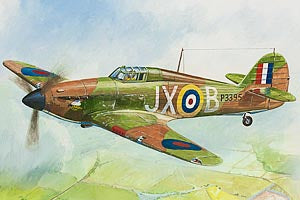 Zvezda 1/144 British Fighter Hurricane Mk-1 6173