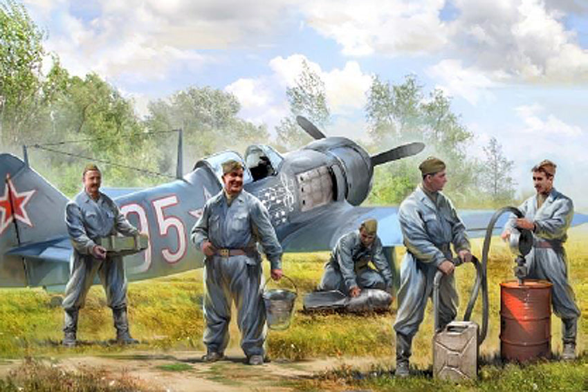 Zvezda 1/72 Soviet Airforce Ground Crew 6187