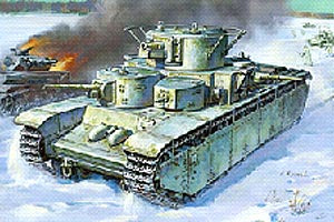 Zvezda 1/100 Soviet Tank T-35 6203