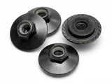 HPI SPARES FLANGED LOCK NUT M5X8MM (BLACK/4PCS) (HPI7)