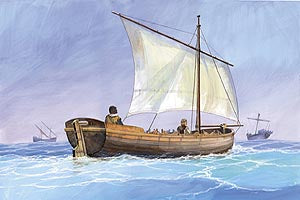 Zvezda 1/72 Medieval Life Boat 9033