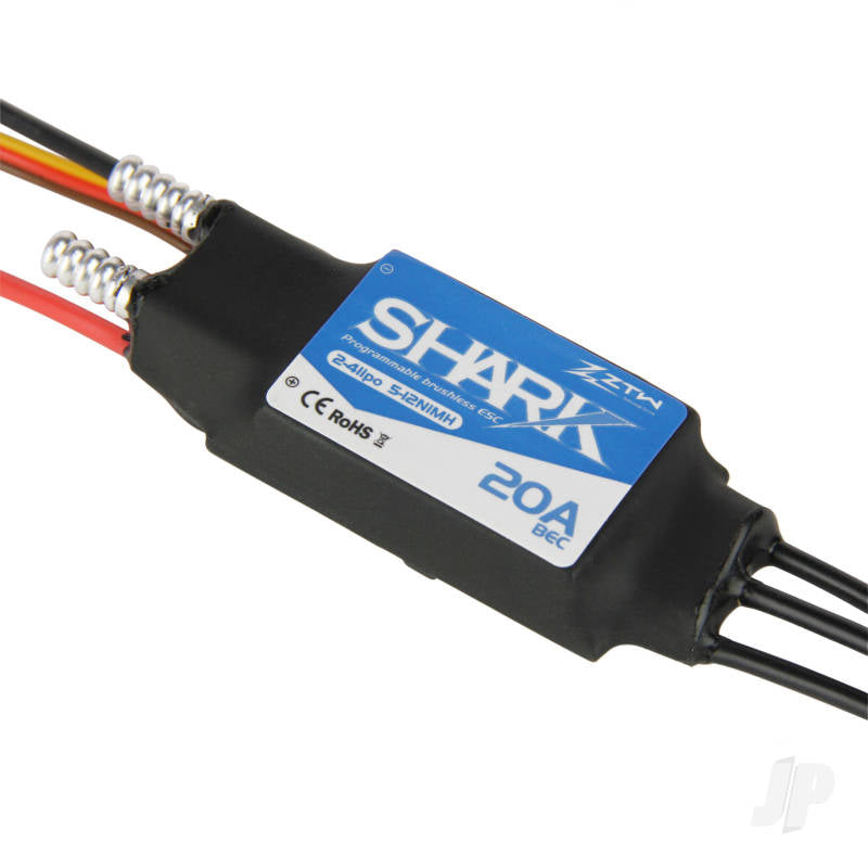 Shark Marine 20A BEC ESC (2-4 LiPo) (Water-cooled)