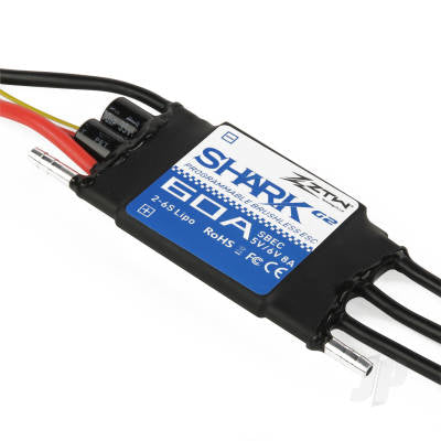 ZTW Shark 60A SBEC ESC G2 (2-6 Cells) (Water-cooled)